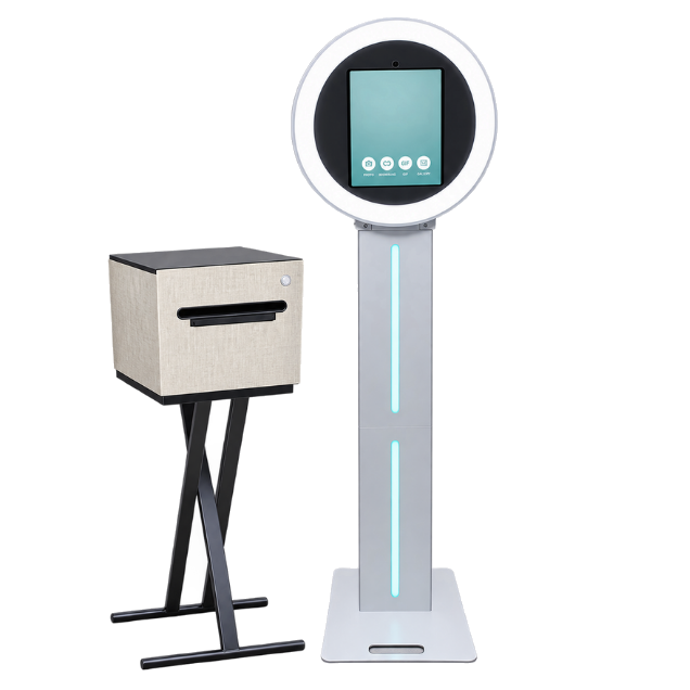 Photobooth met touchscreen en fotoprinter